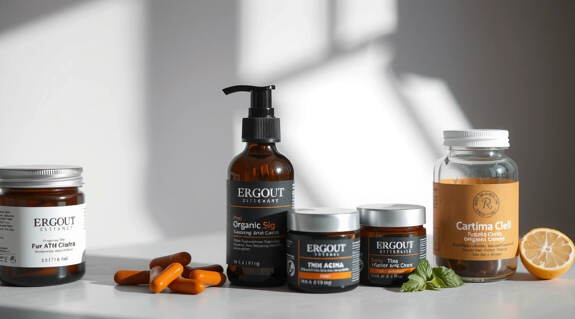 Organic products with copyright symbol overlay